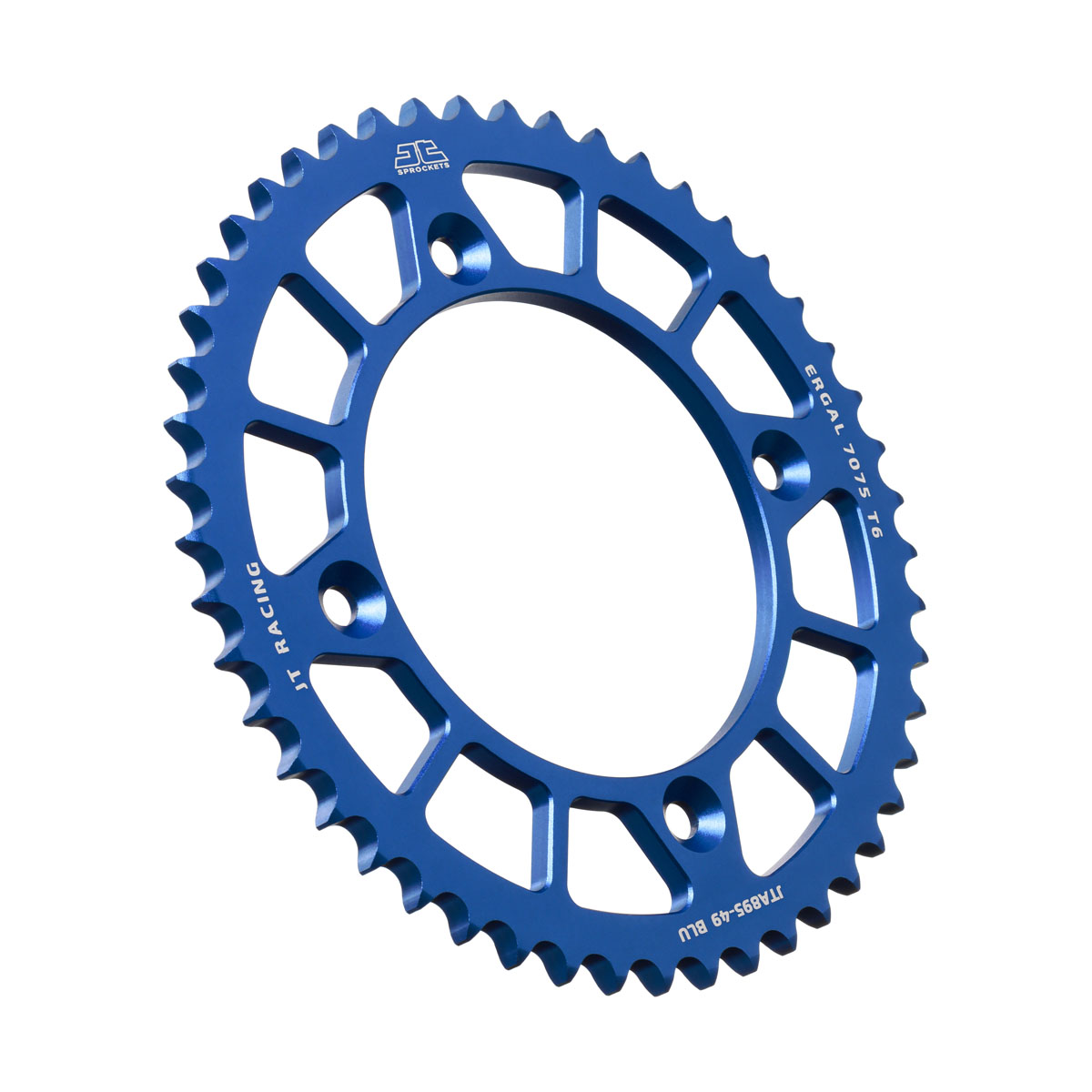REAR SPROCKET ALLOY BLUE 441, JTA895.49BLU 7075-T6 Aluminium image 1