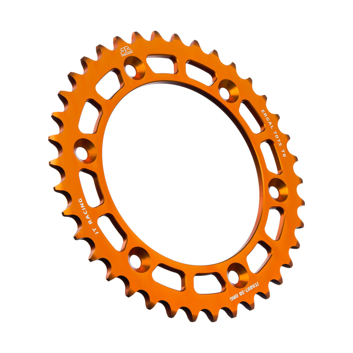 REAR SPROCKET ALLOY ORANGE, JTA897.38ORG image 1