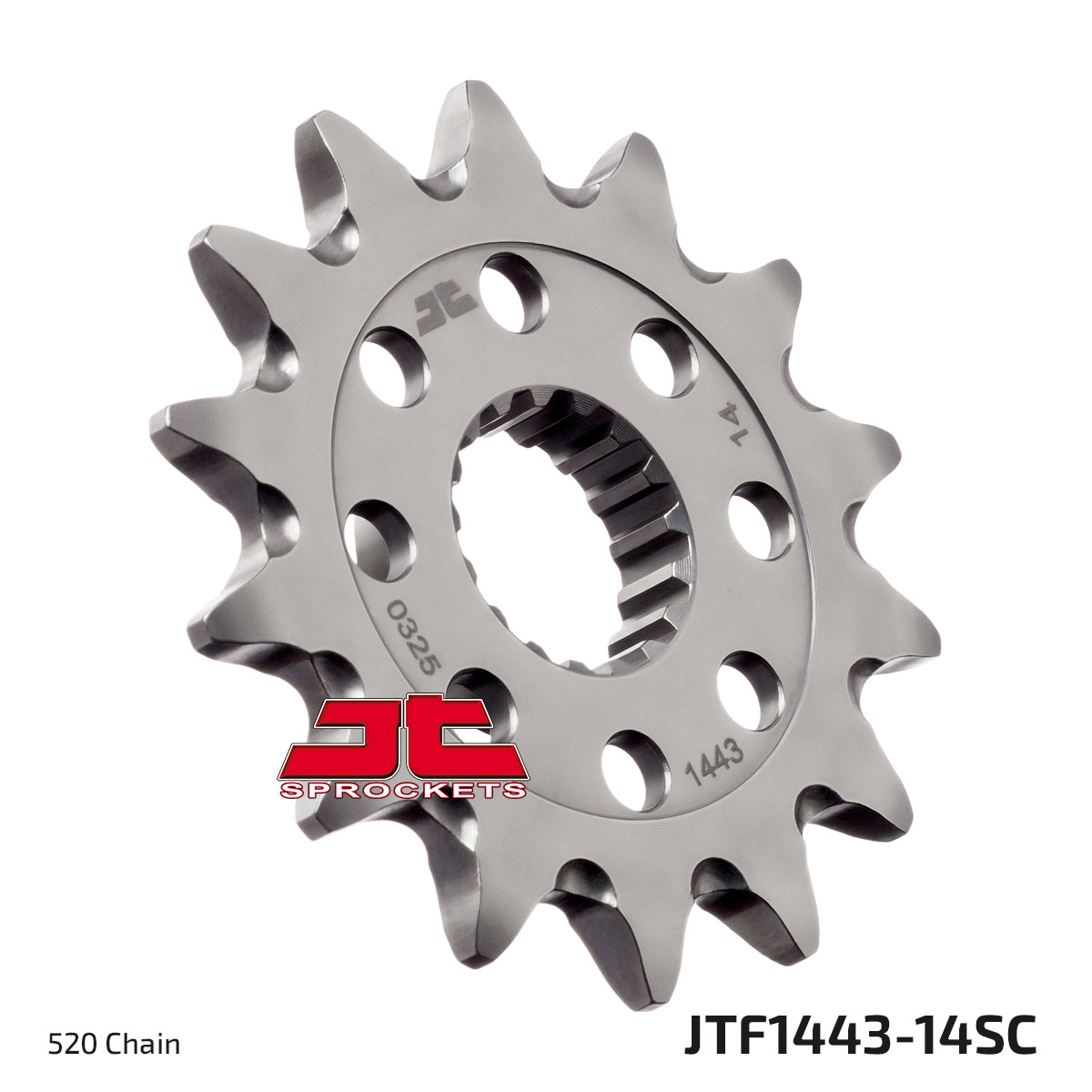 FRONT SPROCKET JTF1443.14SC JT, Self-Cleaning image 1