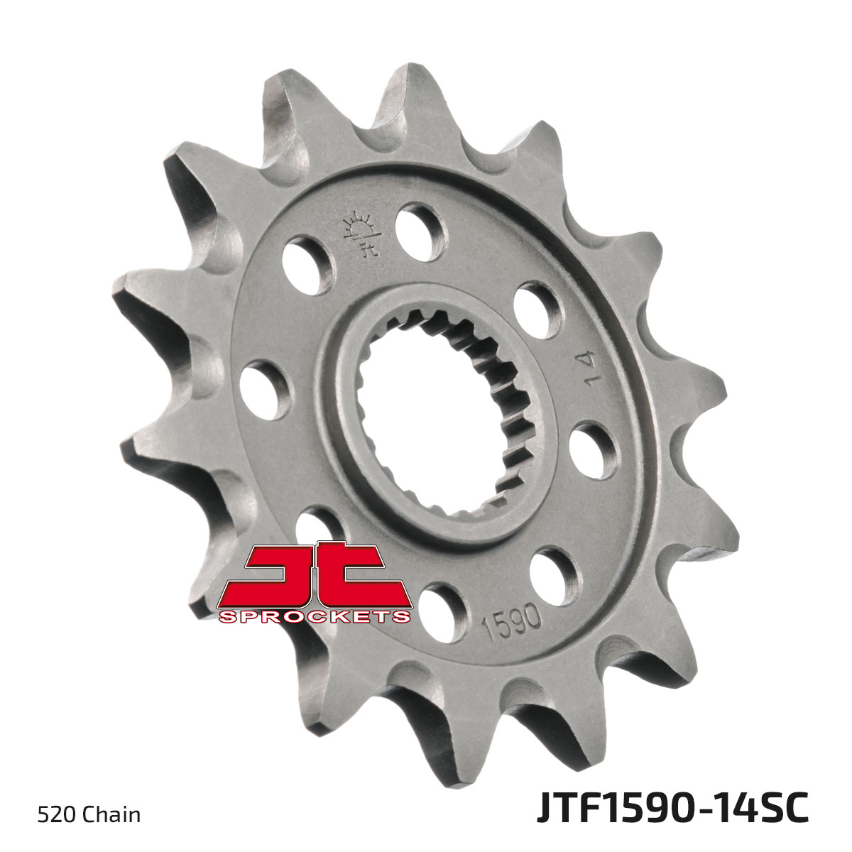 FRONT SPROCKET JTF1590.14SC JT, Lightweight Self-Cleaning image 1