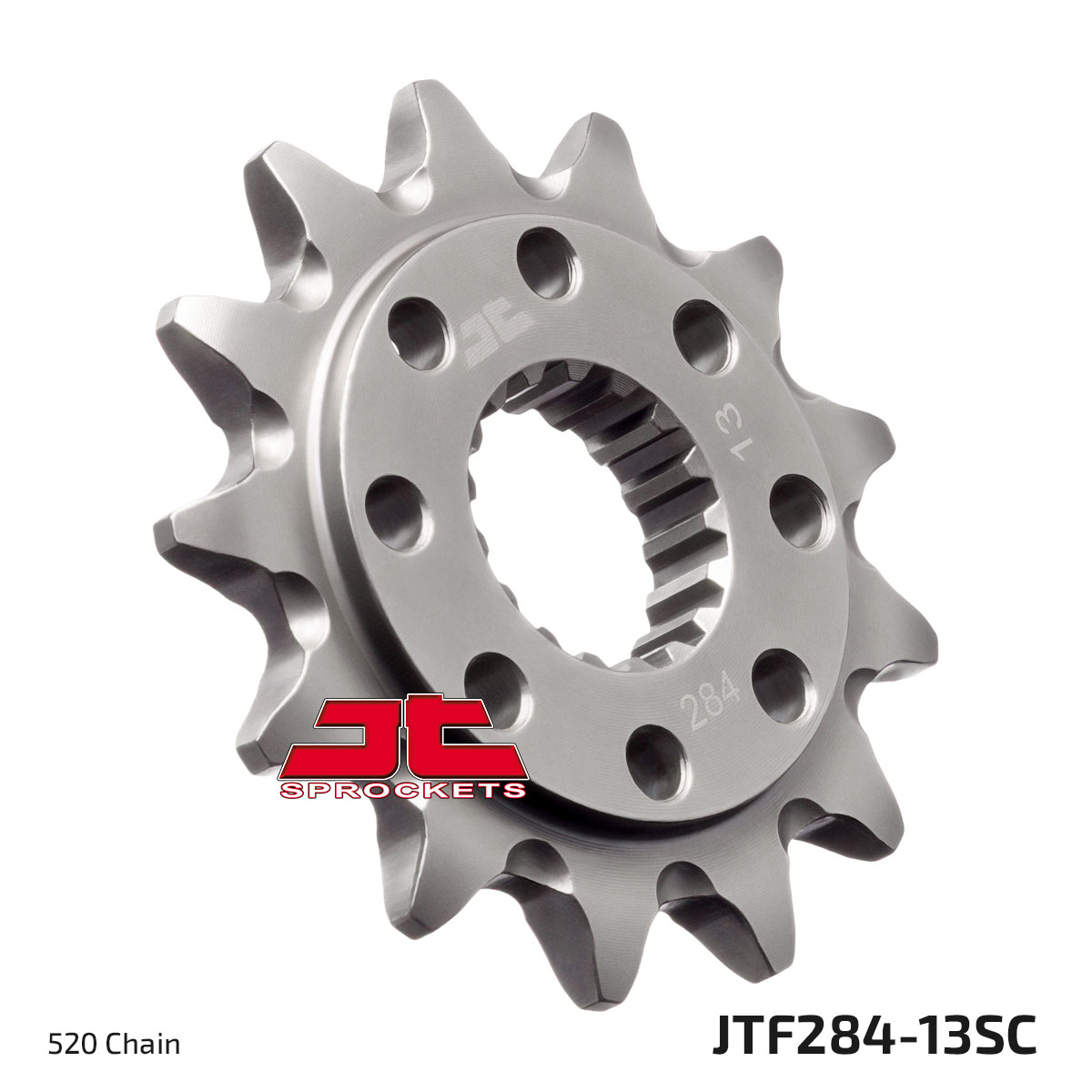 FRONT SPROCKET JTF284.13SC JT, Lightweight Self-Cleaning image 1