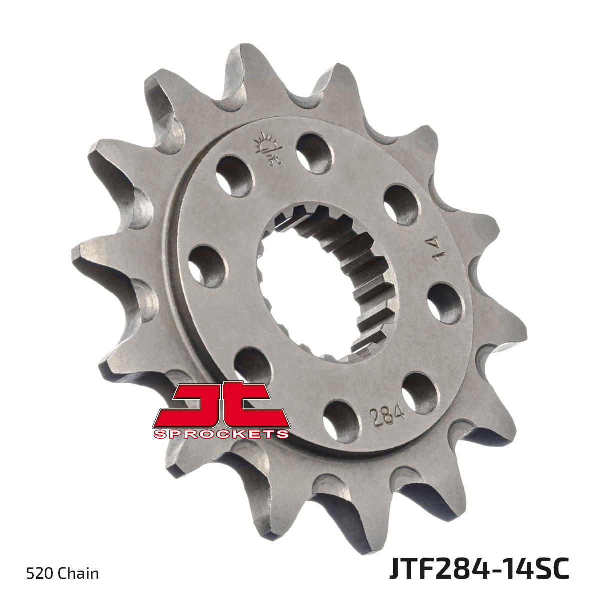 FRONT SPROCKET JTF284.14SC JT, Lightweight Self-Cleaning image 1