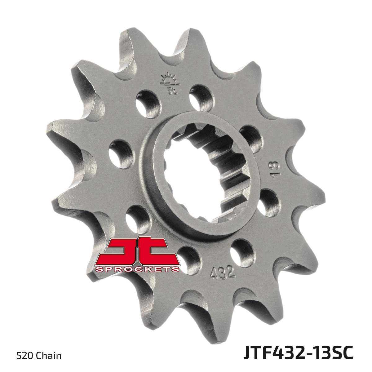 FRONT SPROCKET JTF432.13SC JT, Lightweight Self-Cleaning image 1