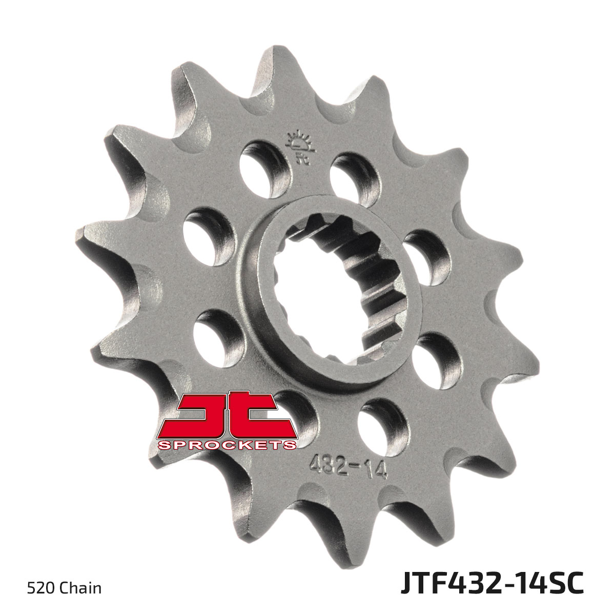 FRONT SPROCKET JTF432.14SC JT, Lightweight Self-Cleaning image 1