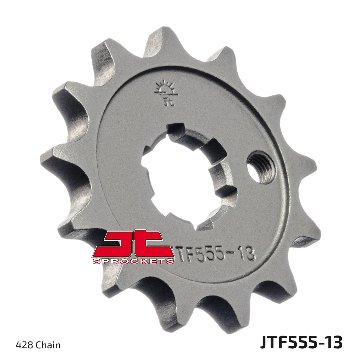 FRONT SPROCKET JTF555.13 JT, 428 Chain conversion image 1