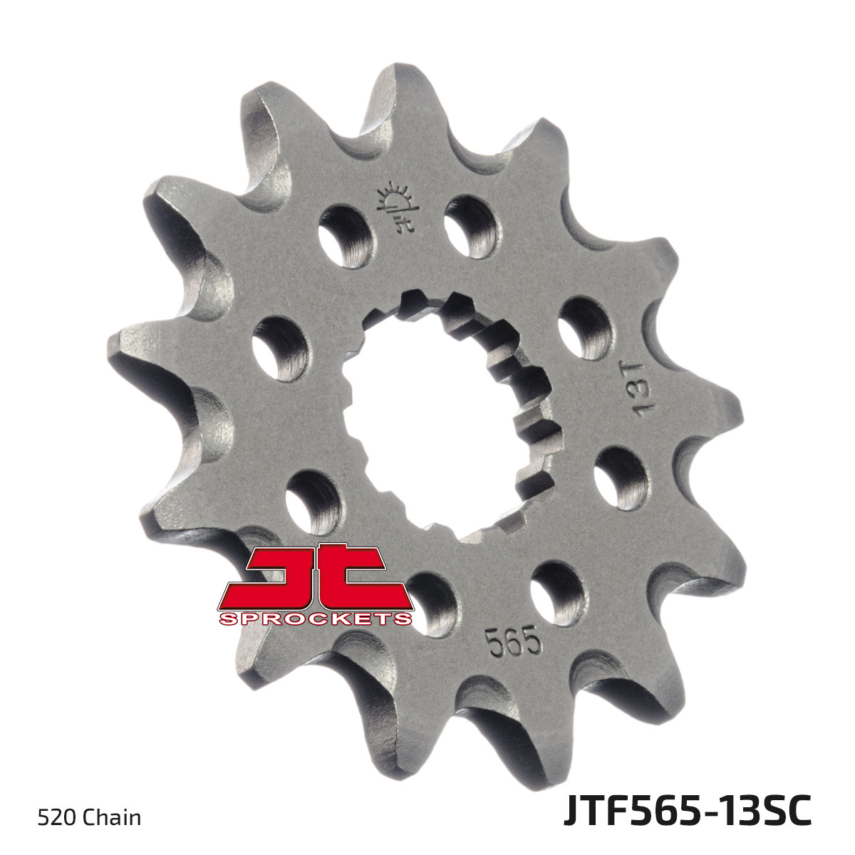 FRONT SPROCKET JTF565.13SC JT, Self-cleaning grooves & Light, SF565-13 image 1