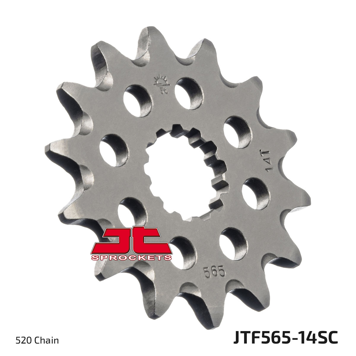 FRONT SPROCKET JTF565.14SC JT, Self-cleaning grooves & Light, SF565-14 image 1