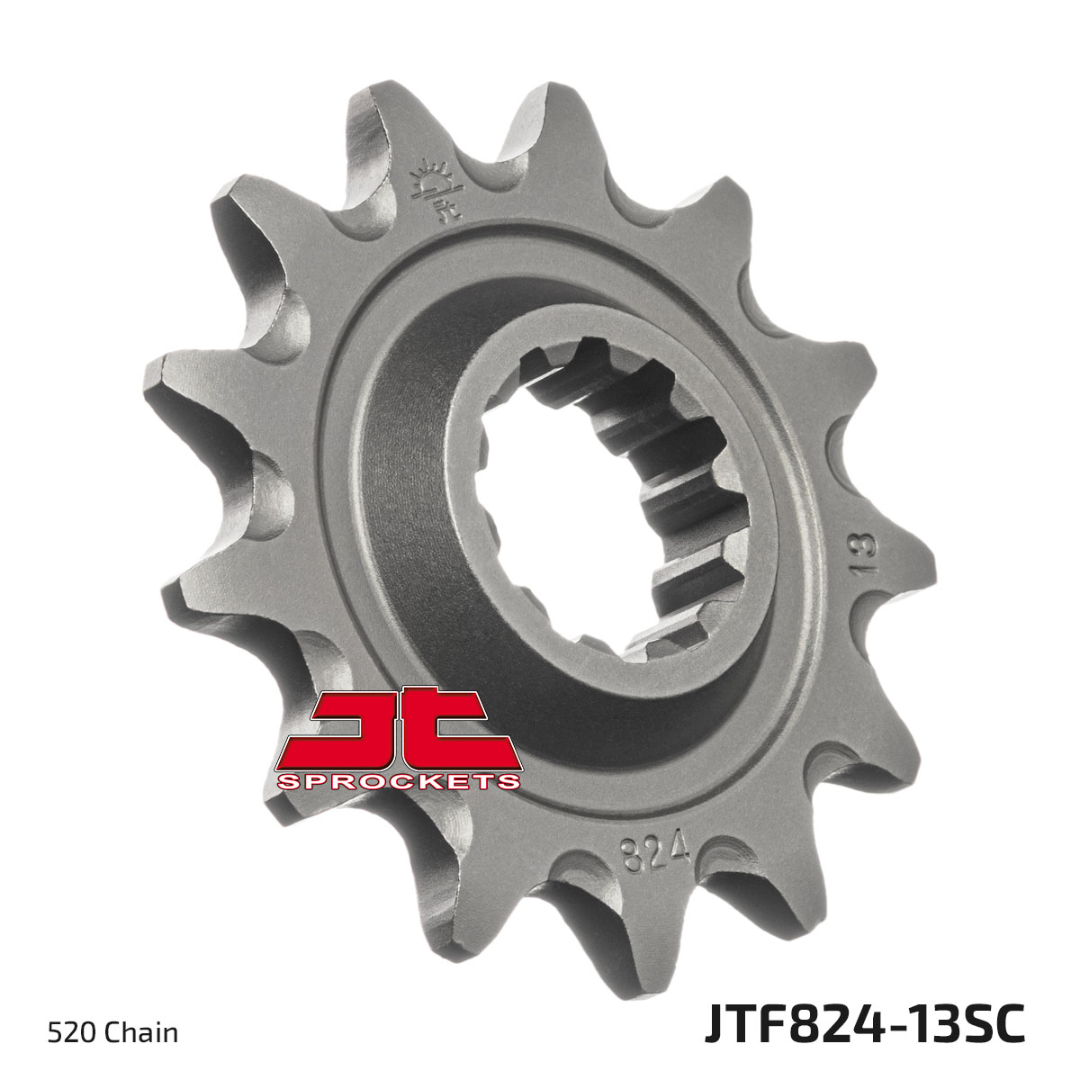 FRONT SPROCKET JTF824.13SC JT, Lightweight Self-Cleaning image 1
