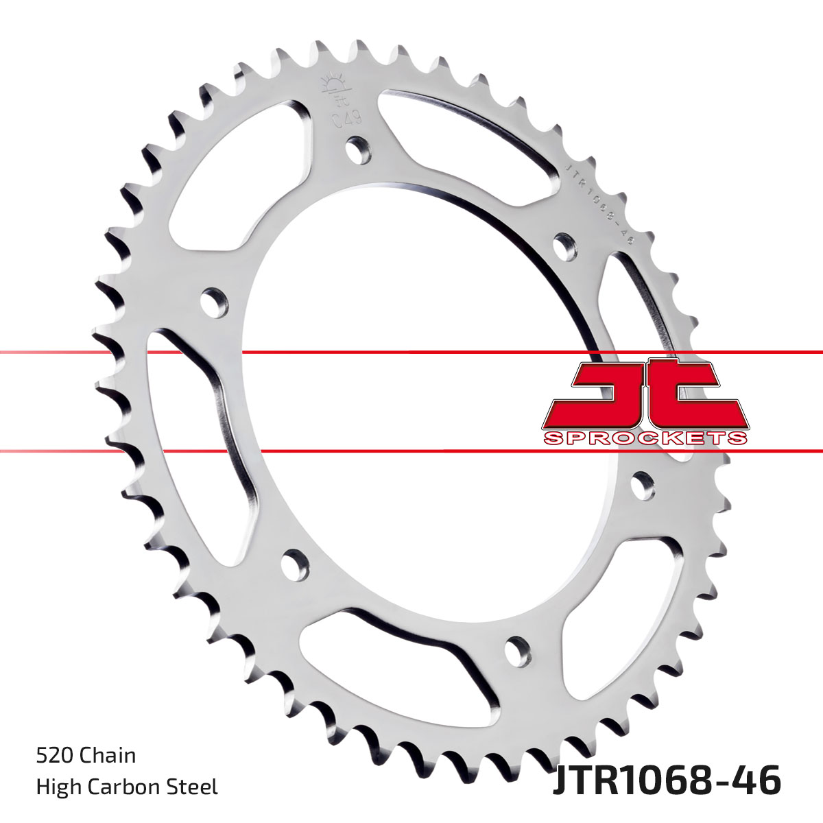REAR SPROCKET JTR1068.46 JT SILVER image 1