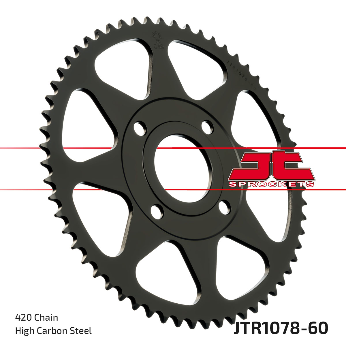 REAR SPROCKET JTR1078.60 JT image 1