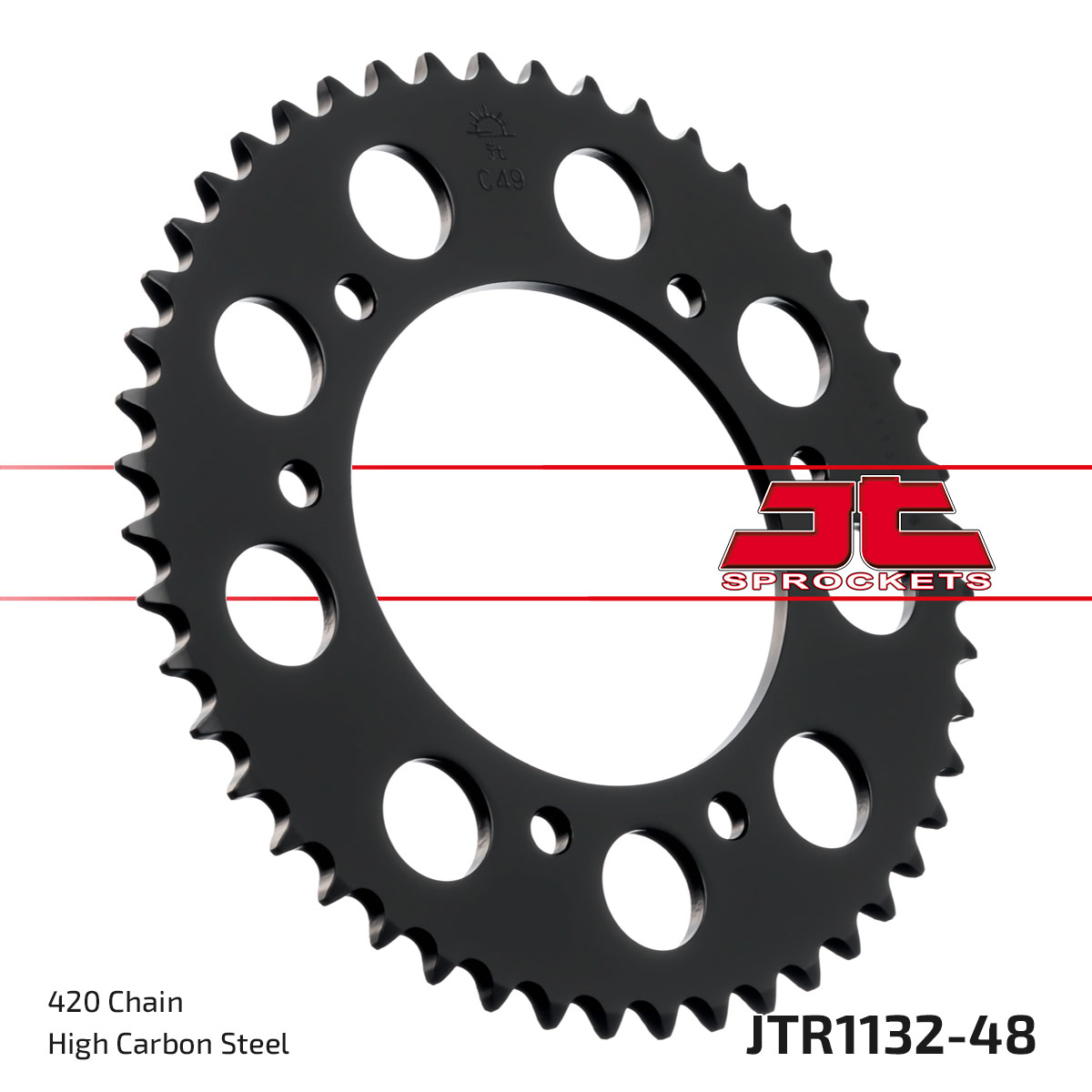 REAR SPROCKET DERBI, JTR1132.48 image 1