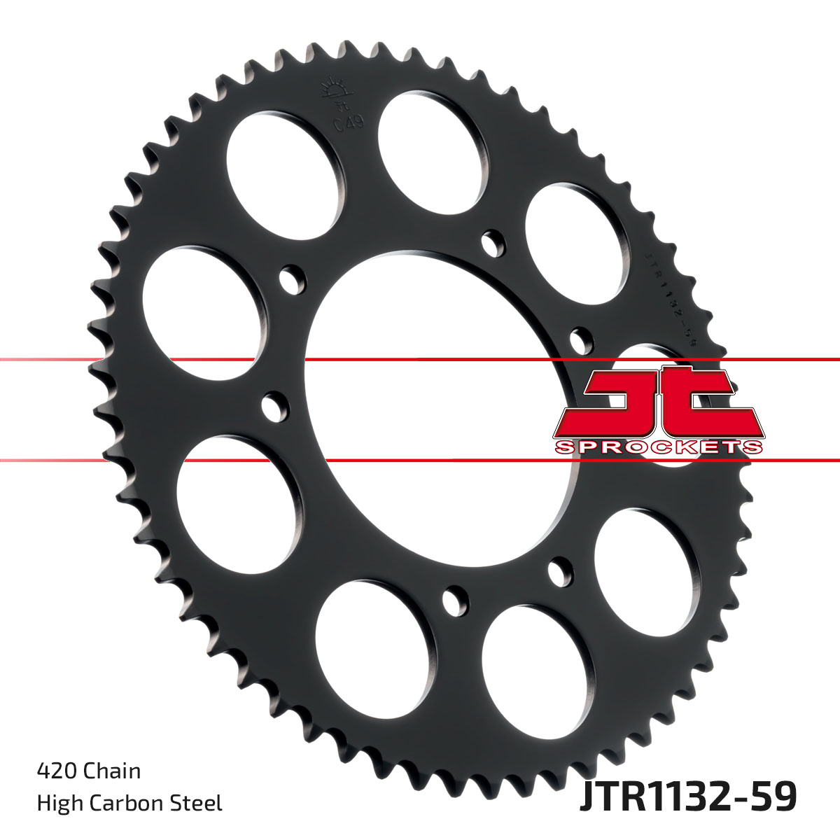 REAR SPROCKET DERBI, JTR1132.59 image 1