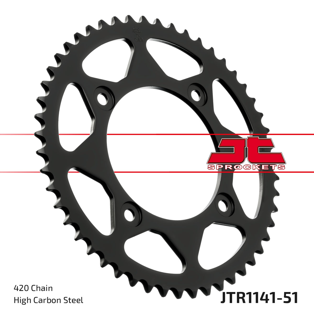 REAR SPROCKET BETAMOTOR 50, JTR1141.51 image 1