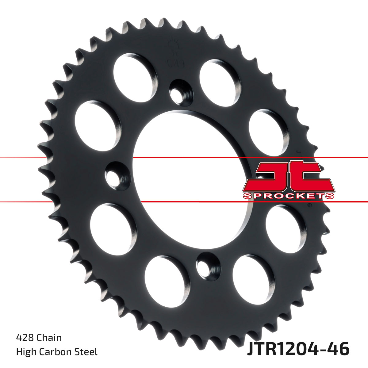 REAR SPROCKET JTR1204.46 STEEL image 1