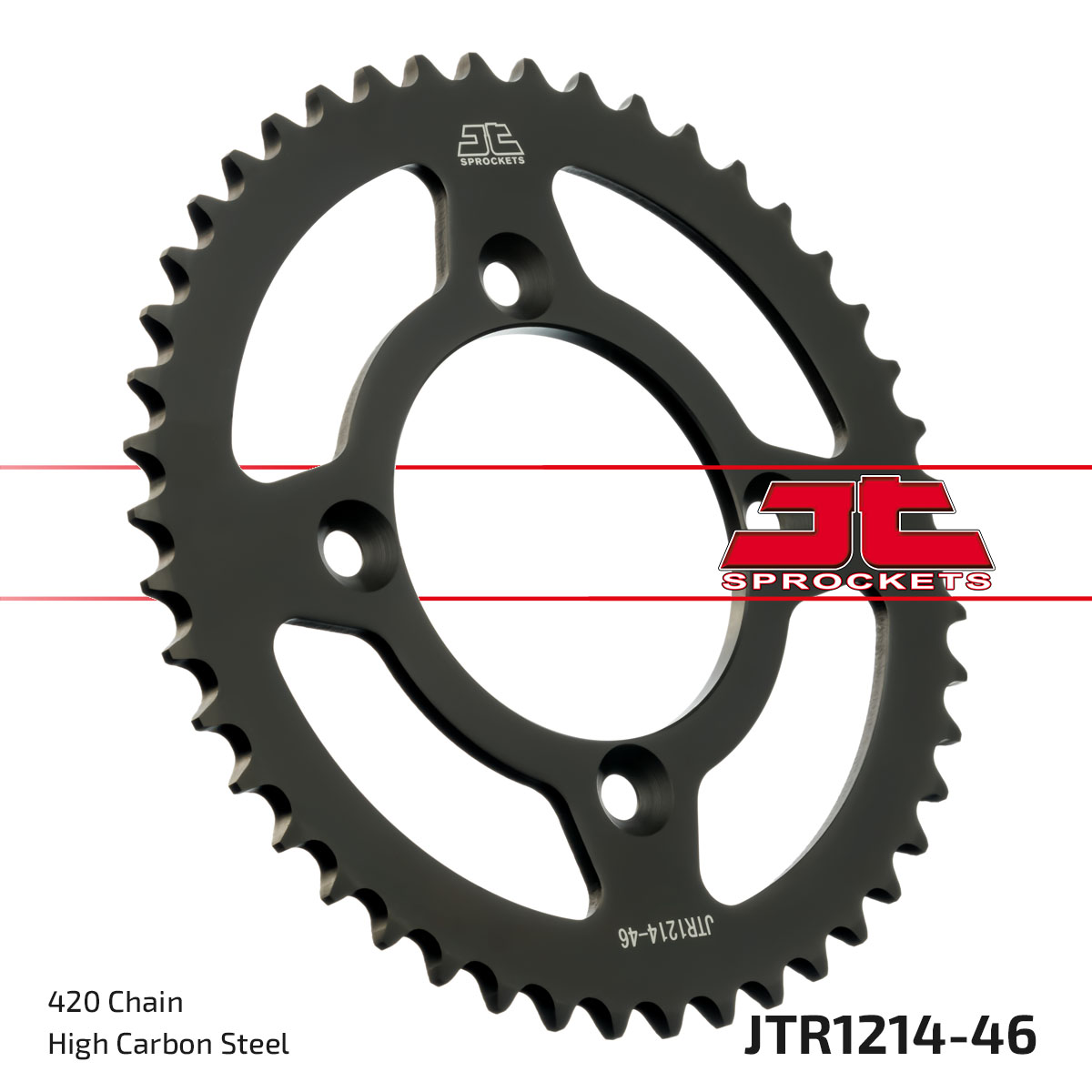 REAR SPROCKET JTR1214.46 420 BLACK SR1214- image 1