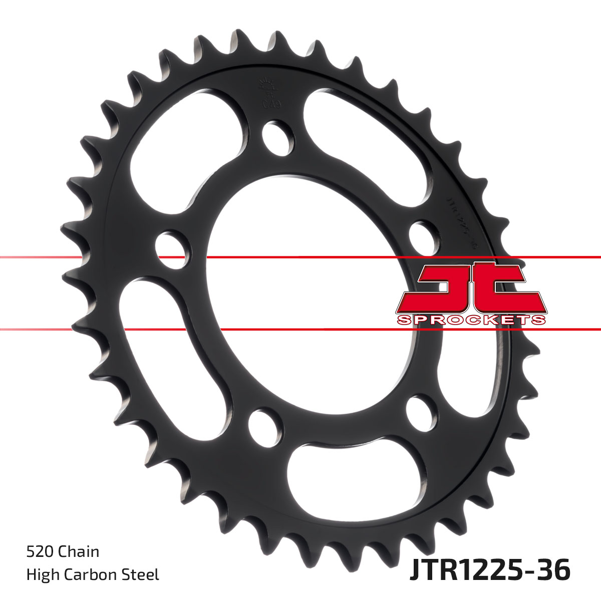 REAR SPROCKET JTR1225.36 STEEL, ROAD image 1
