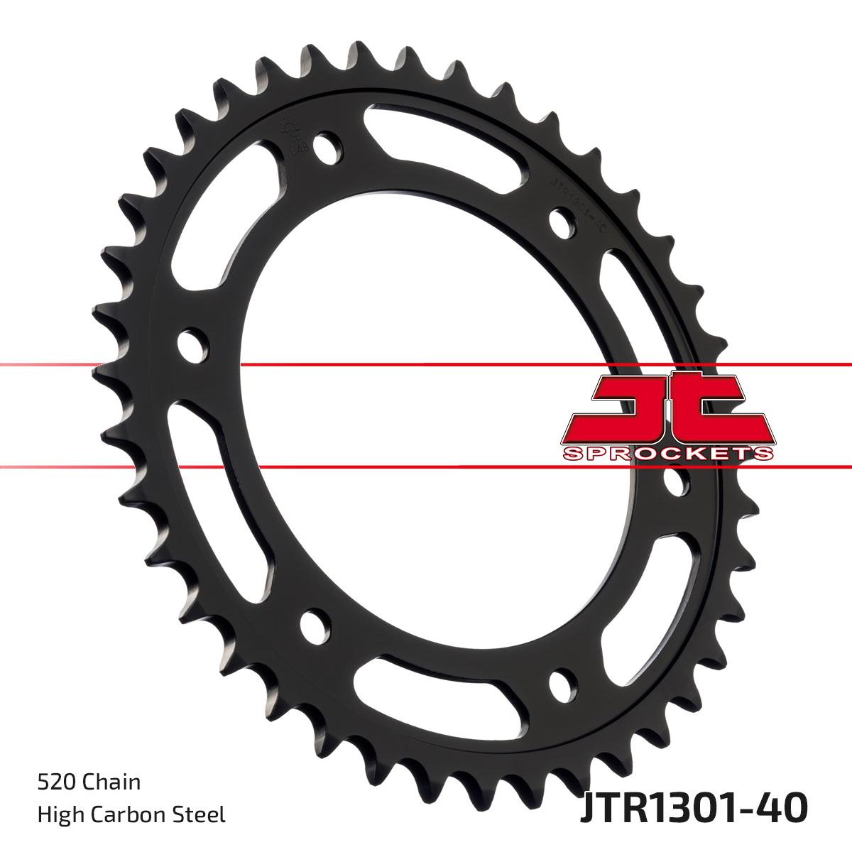 REAR SPROCKET STEEL JTR1301.40, CRF300 L/LA 41201-K1T-E10 image 1