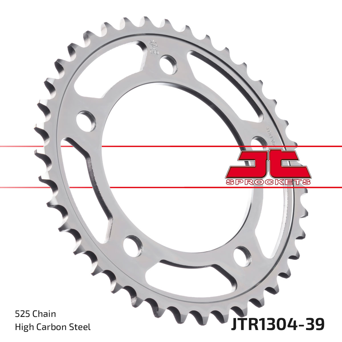 REAR SPROCKET STEEL JTR1304.39, HONDA ROAD CHAIN TYPE 50 image 1