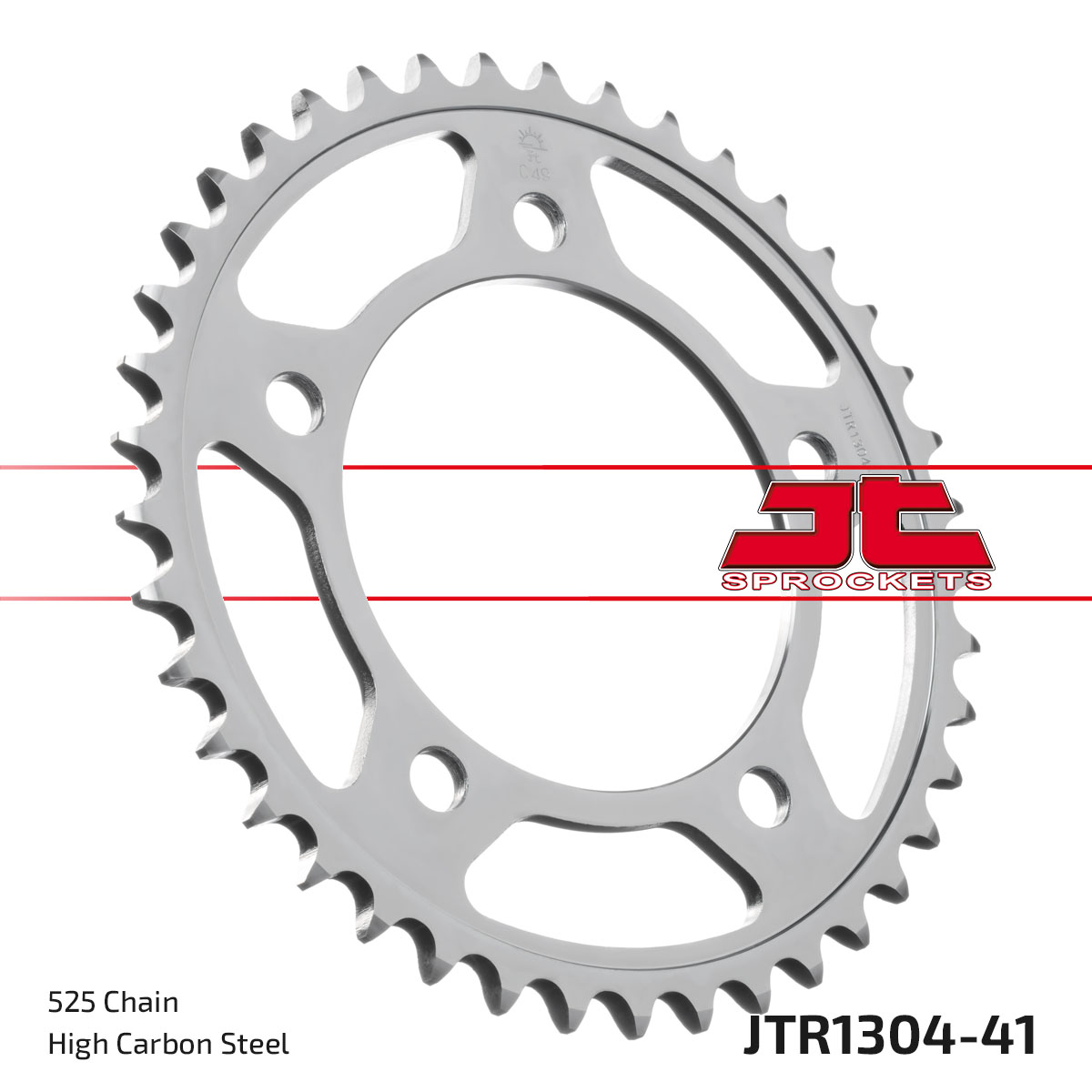 REAR SPROCKET STEEL JTR1304.41, HONDA ROAD image 1