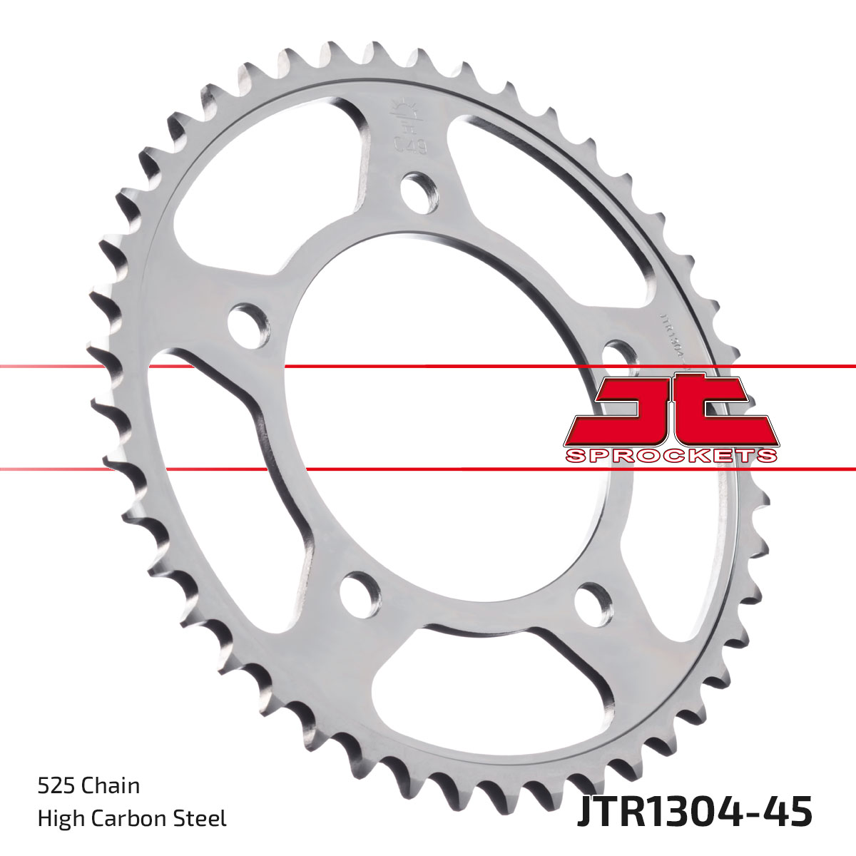 REAR SPROCKET STEEL JTR1304.45, HONDA ROAD CHAIN TYPE 50 image 1