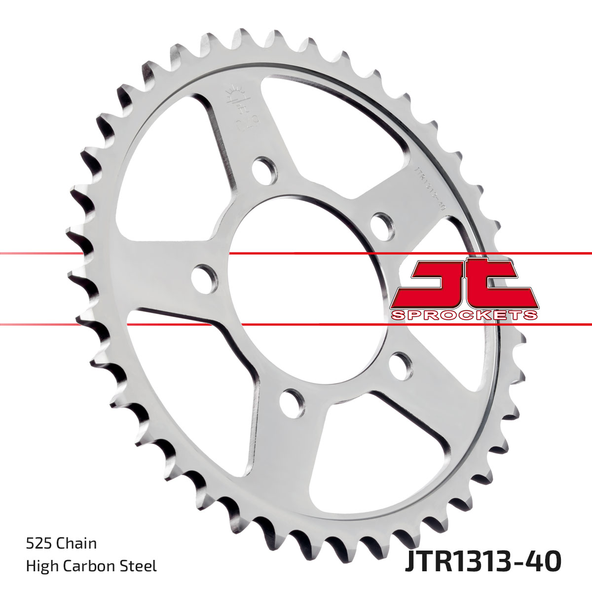 REAR SPROCKET JTR1313.40 STEEL, HONDA ROAD image 1