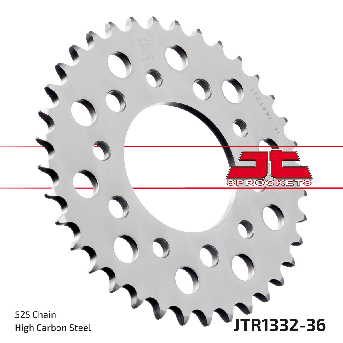 REAR SPROCKET JTR1332.36 STEEL, HONDA ROAD image 1