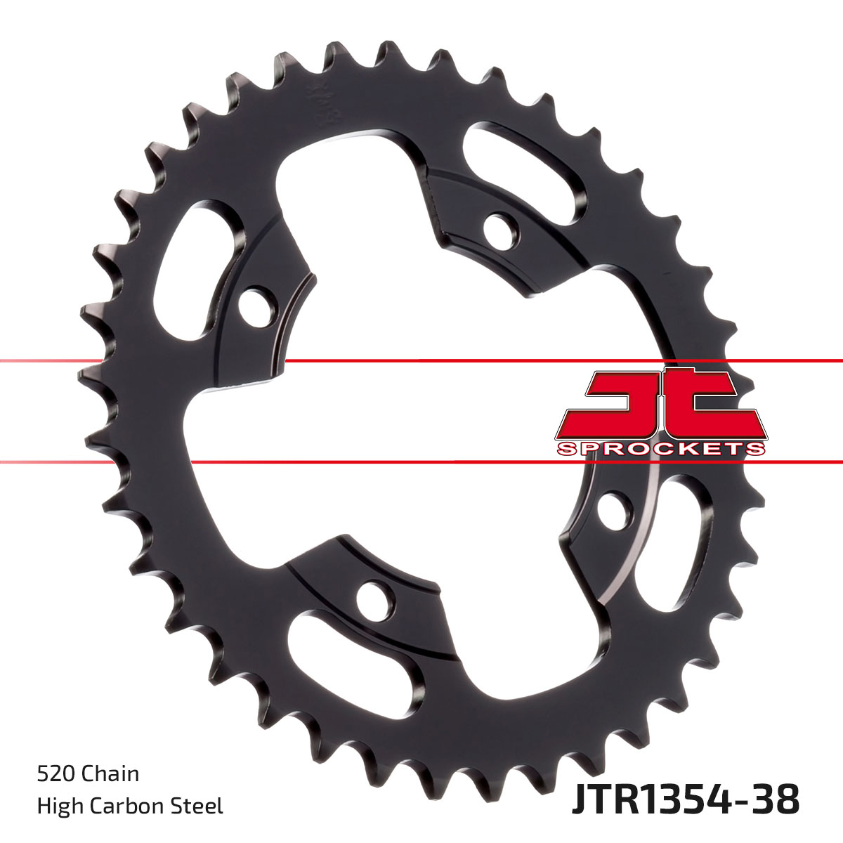 REAR SPROCKET JTR1354.38 STEEL BLACK image 1