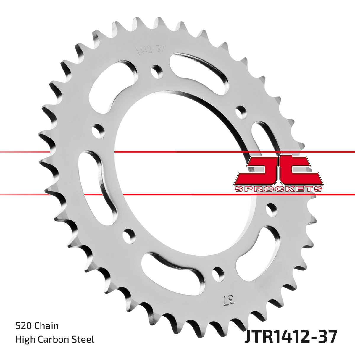 REAR SPROCKET STEEL JTR1412.37 image 1