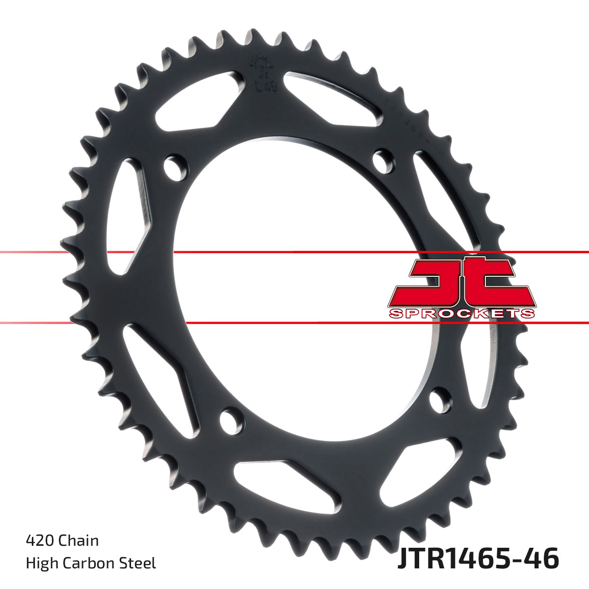 REAR SPROCKET STEEL JTR1465.46 image 1