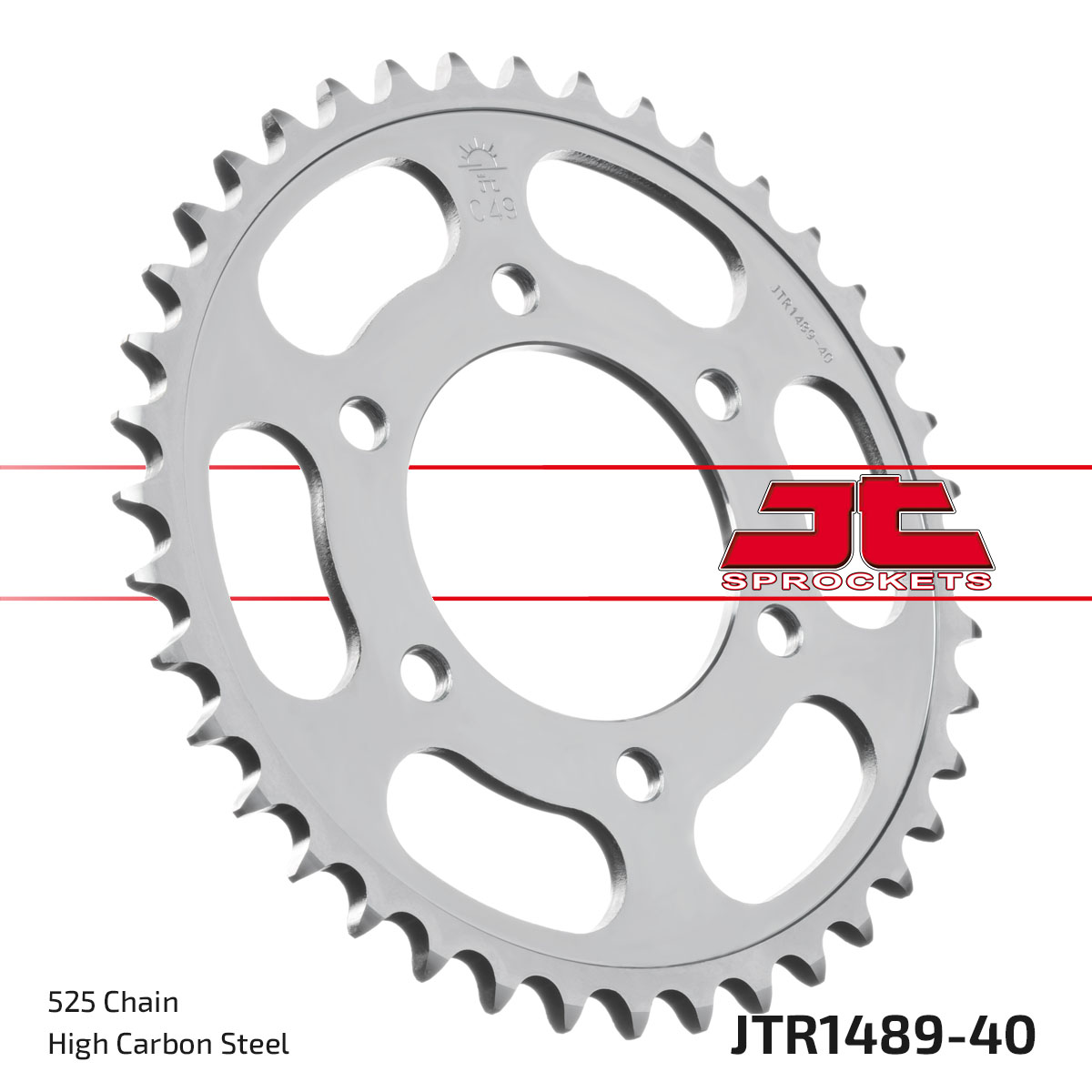 REAR SPROCKET STEEL JTR1489.40 image 1