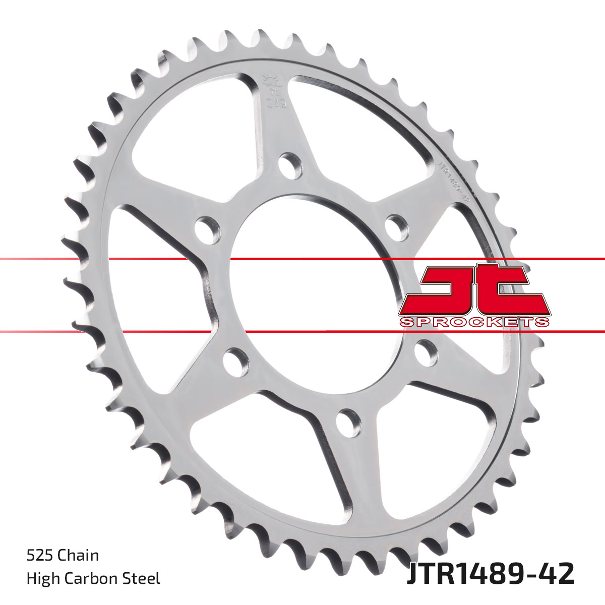 REAR SPROCKET STEEL JTR1489.42 image 1
