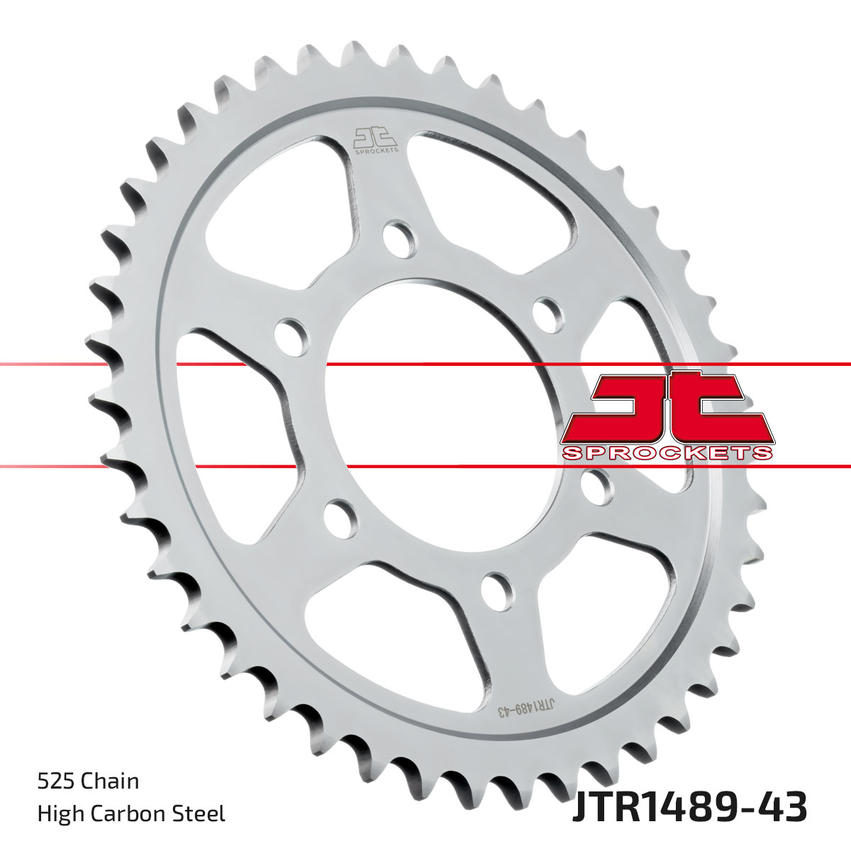 REAR SPROCKET STEEL JTR1489.43 image 1