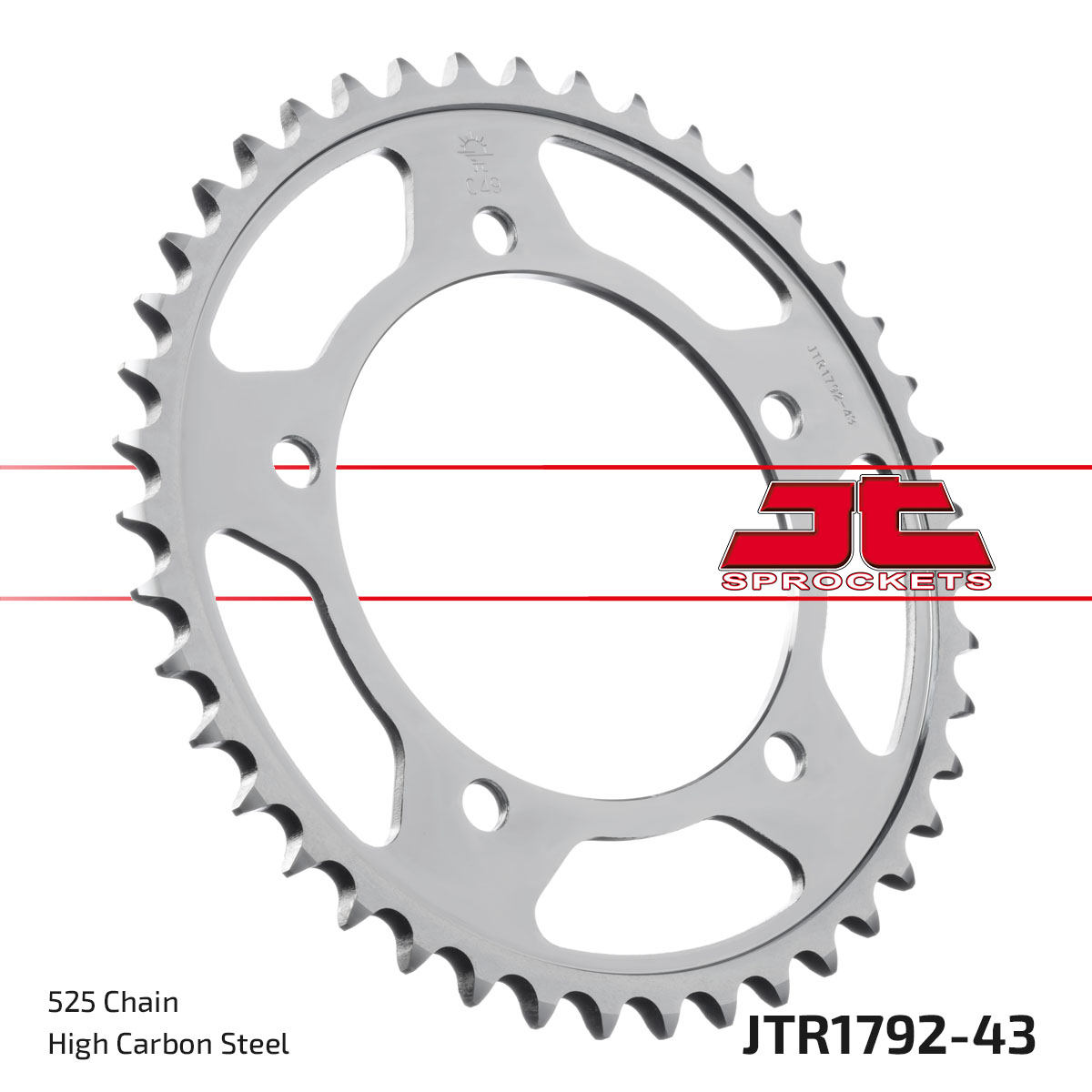 REAR SPROCKET STEEL JTR1792.43 image 1