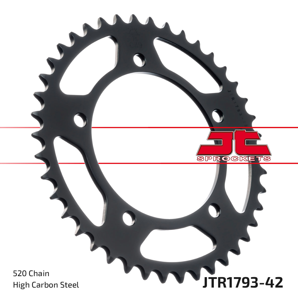 REAR SPROCKET STEEL JTR1793.42, CHAIN CONVERSION 520 image 1