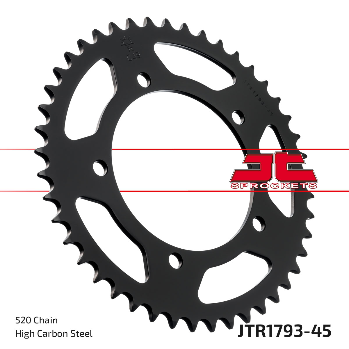 REAR SPROCKET STEEL JTR1793.45, CHAIN CONVERSION 520 image 1