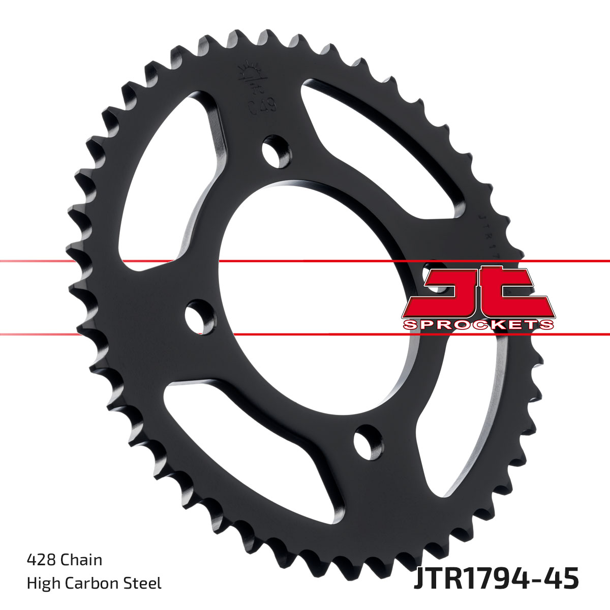 REAR SPROCKET STEEL JTR1794.45 image 1