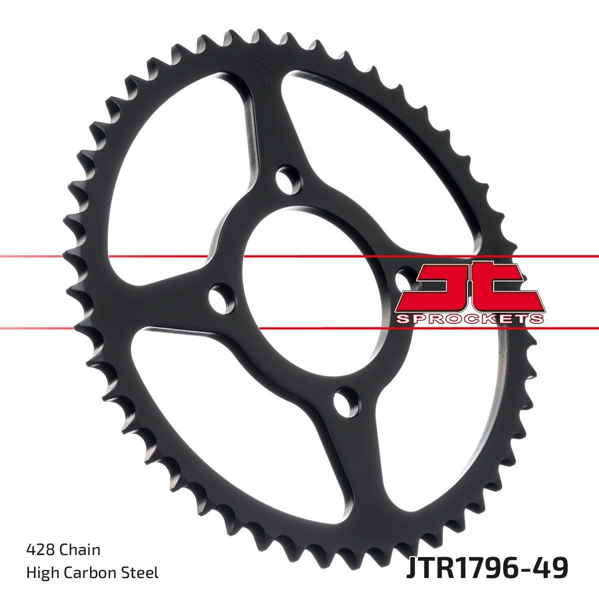 REAR SPROCKET STEEL JTR1796.49 image 1
