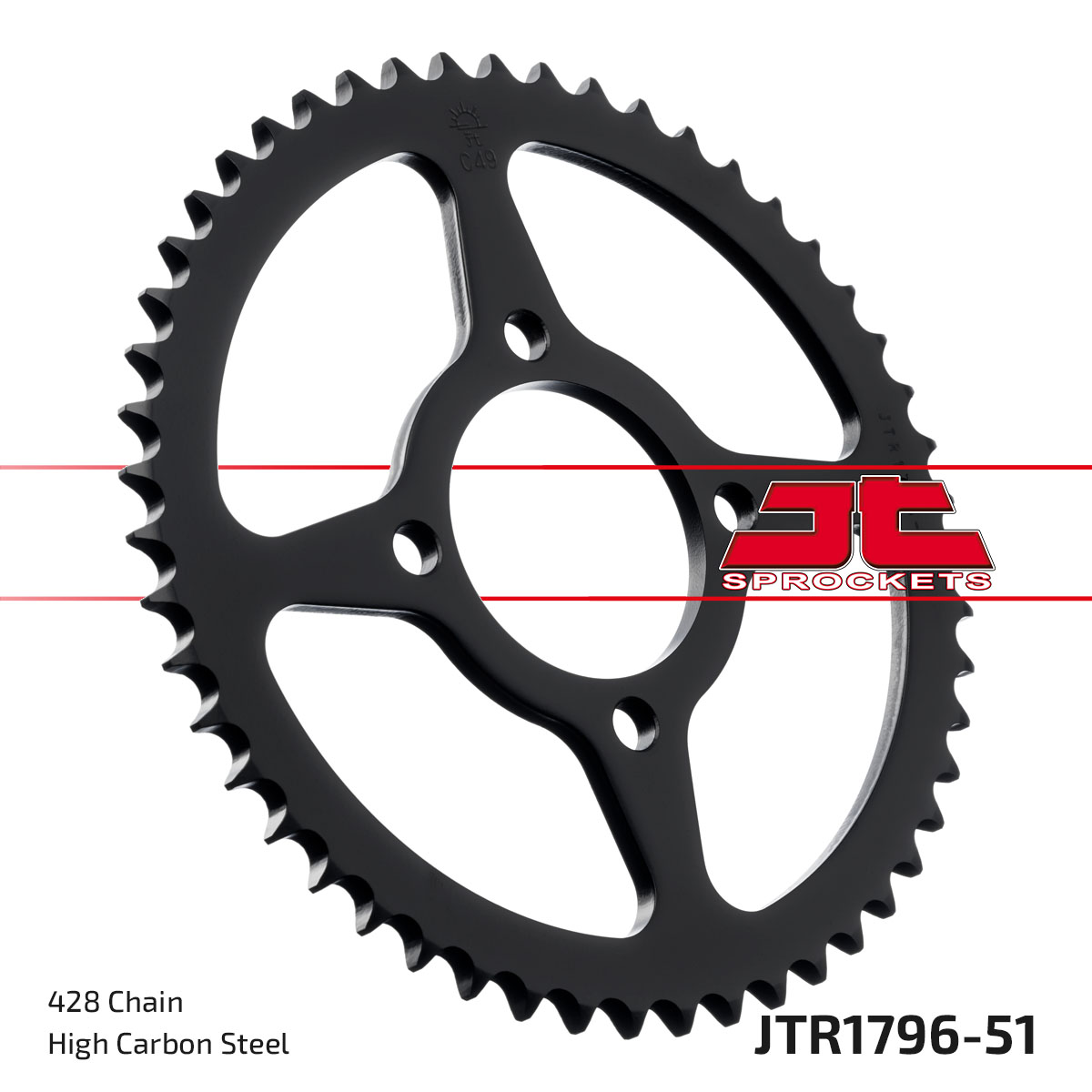 REAR SPROCKET STEEL JTR1796.51 image 1