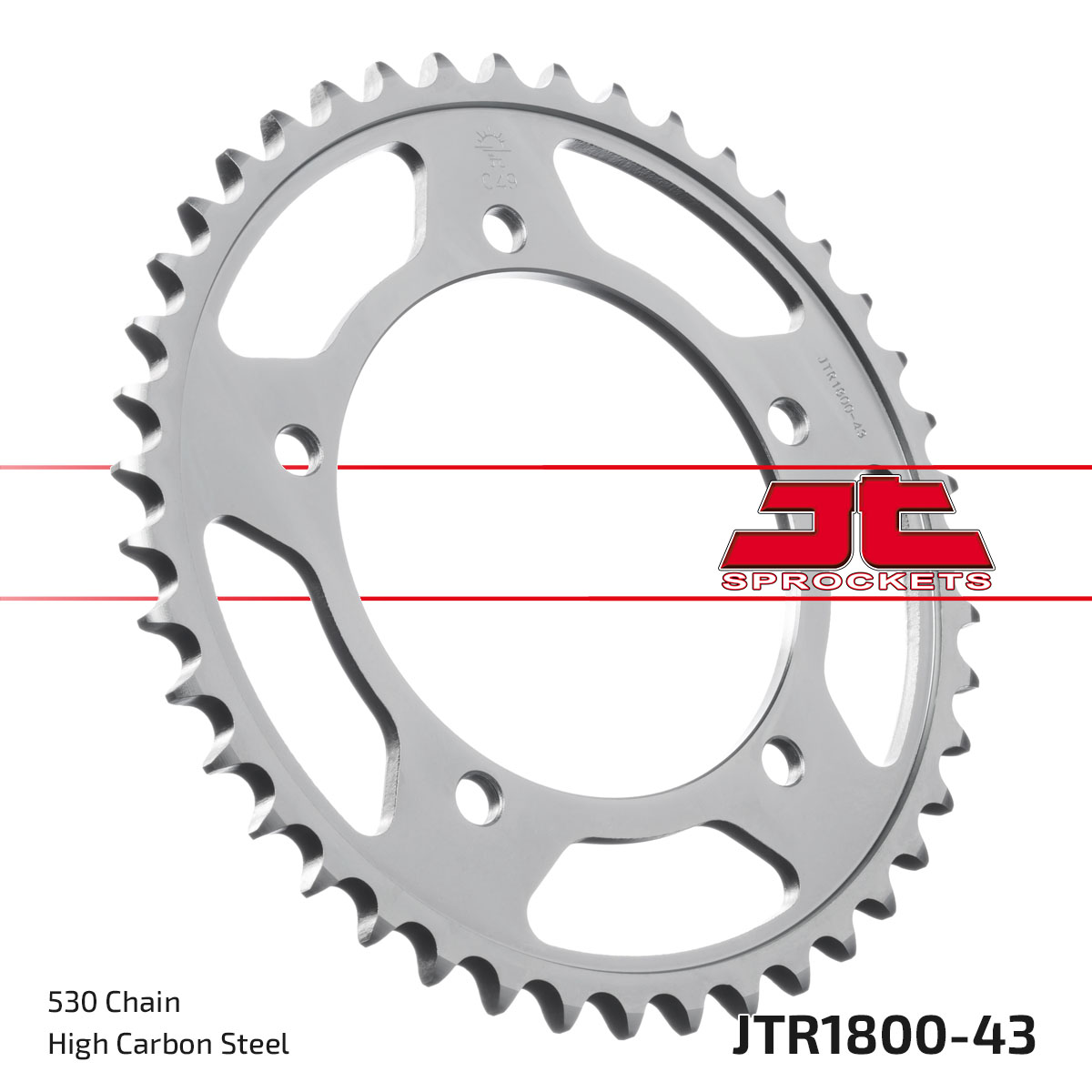 REAR SPROCKET JTR1800.43 JT image 1
