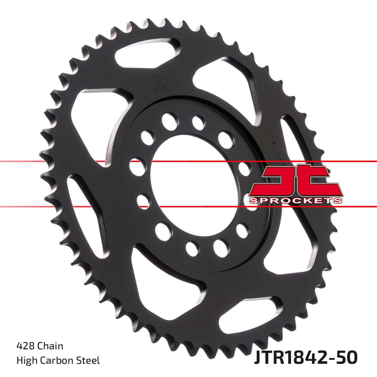 REAR SPROCKET JTR1842.50 STEEL SR1842-50 image 1
