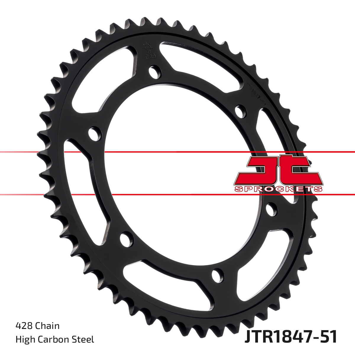 REAR SPROCKET JTR1847.51 JT image 1