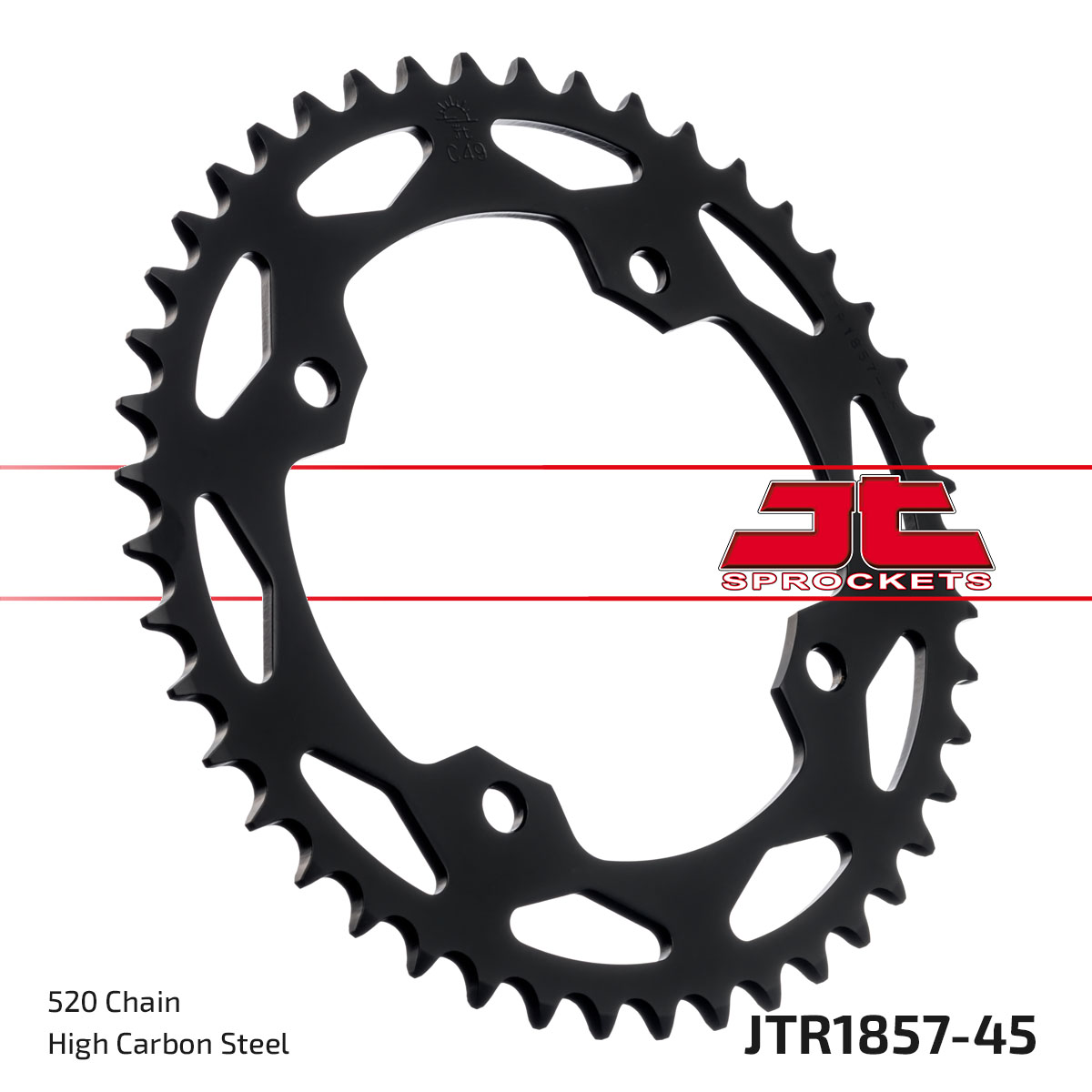 REAR SPROCKET JTR1857.45 STEEL SR1857-45 image 1