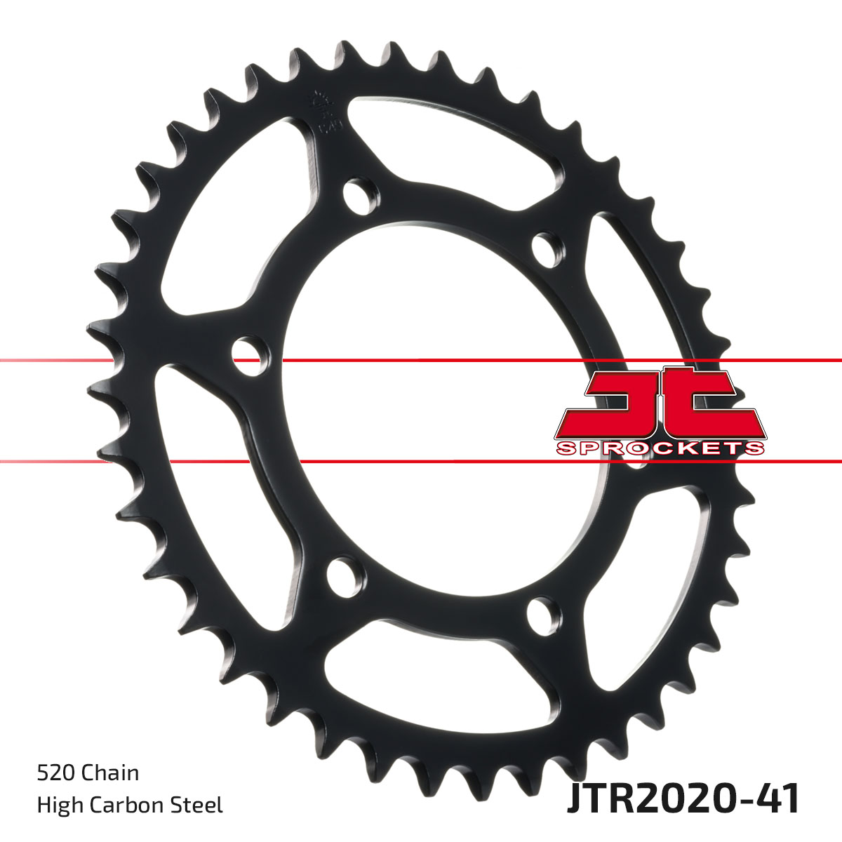 REAR SPROCKET JTR2020.41 STEEL, ROAD image 1