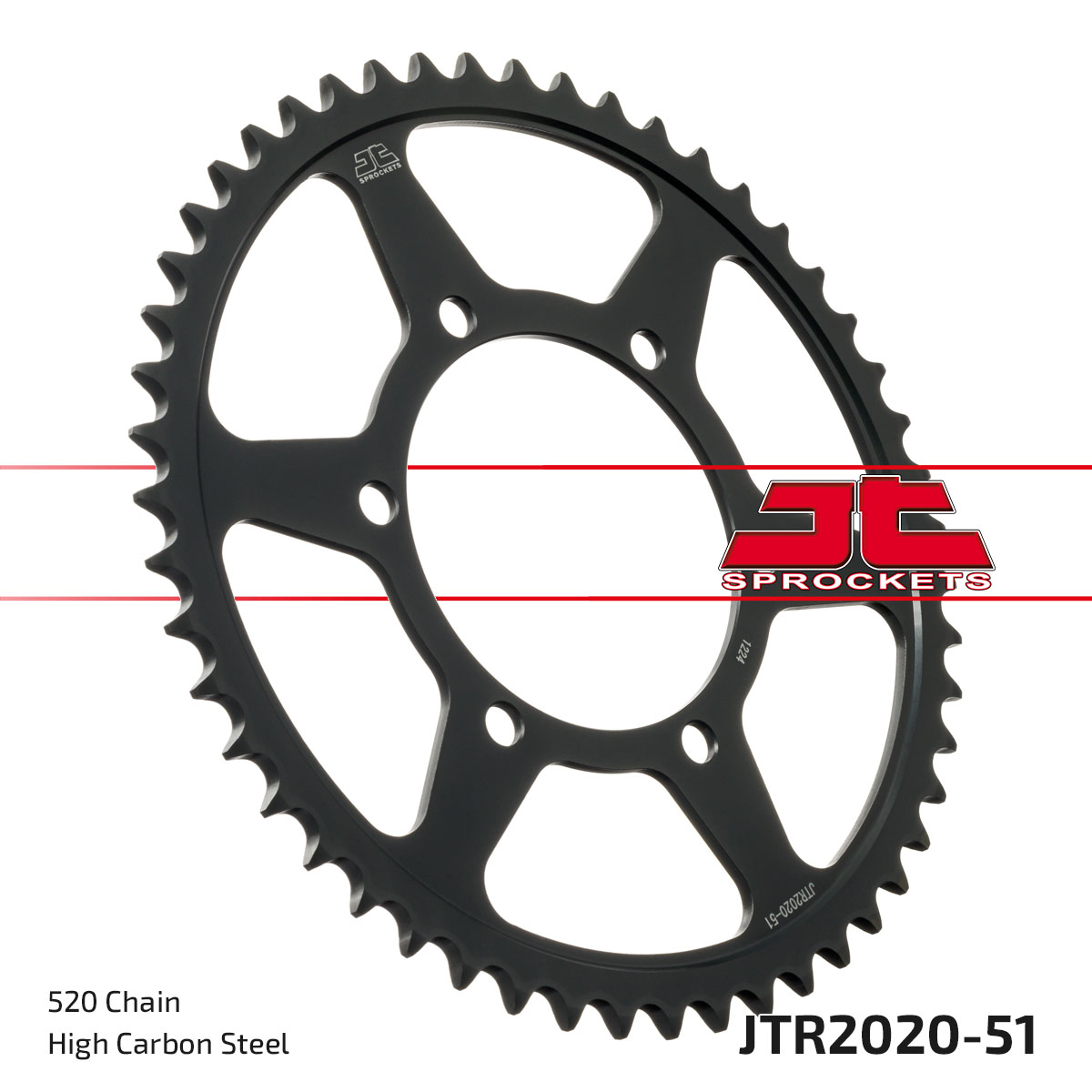 REAR SPROCKET JTR2020.51 STEEL, ROAD image 1