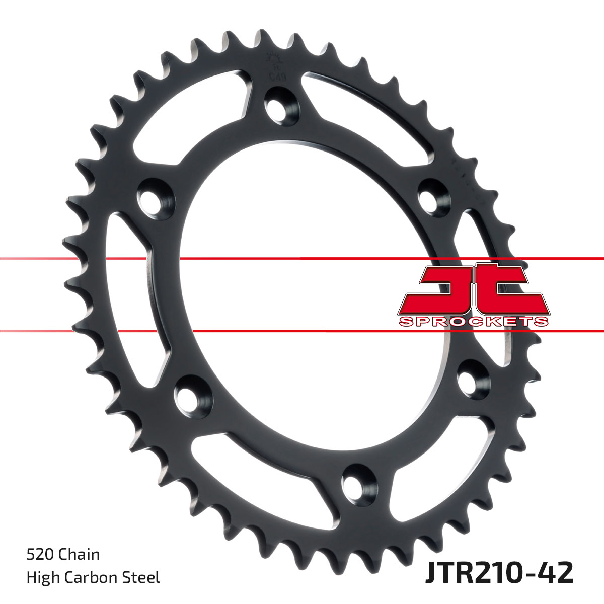 REAR SPROCKET STEEL JTR210.42 image 1