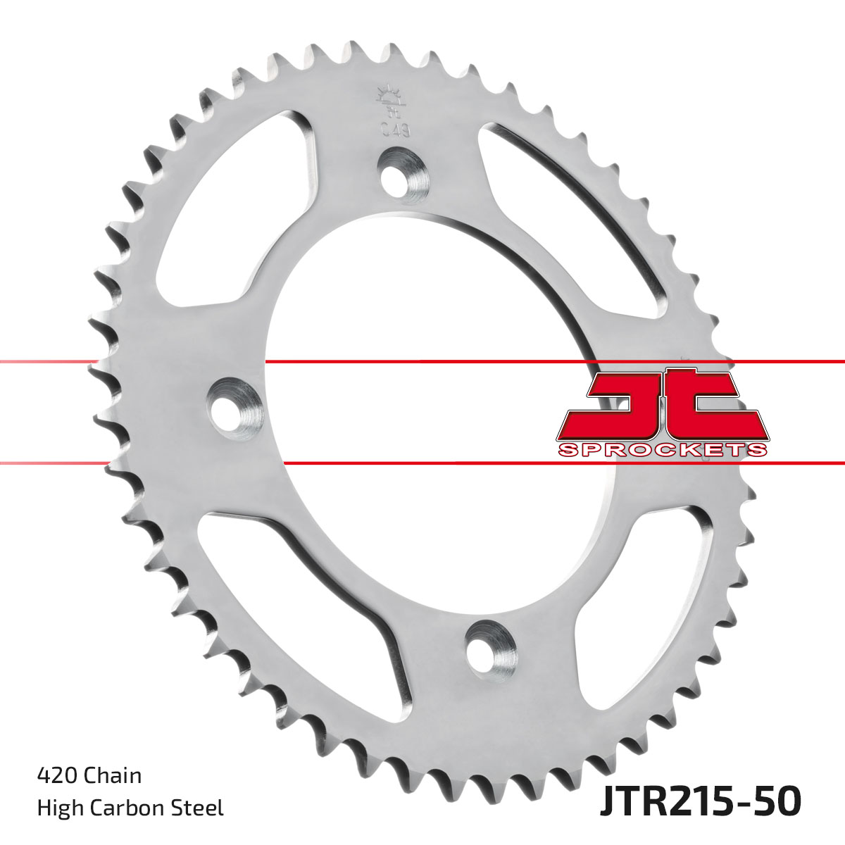 REAR SPROCKET STEEL JTR215.50 SILVER SR215-50 image 1