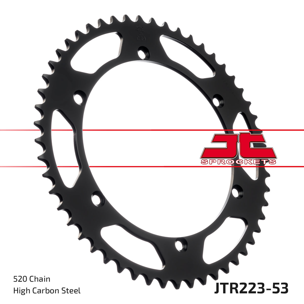 REAR SPROCKET JTR223.53 STEEL BLACK image 1