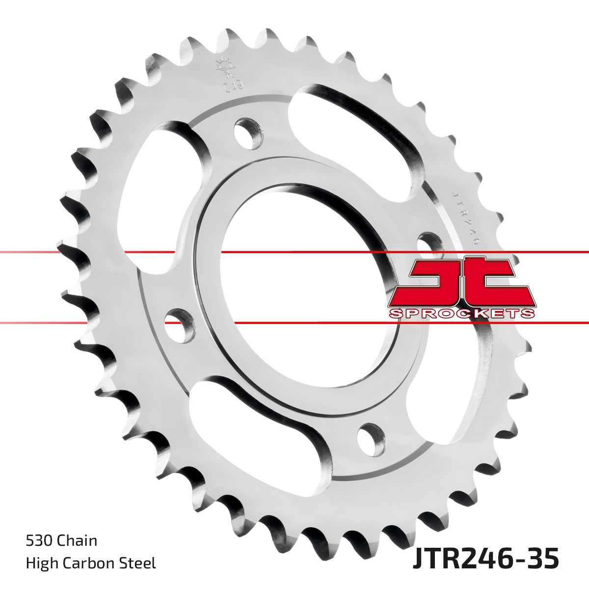 REAR SPROCKET JTR246.35 STEEL, HONDA ROAD image 1