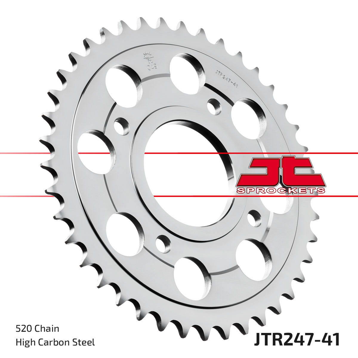 REAR SPROCKET JTR247.41 STEEL image 1