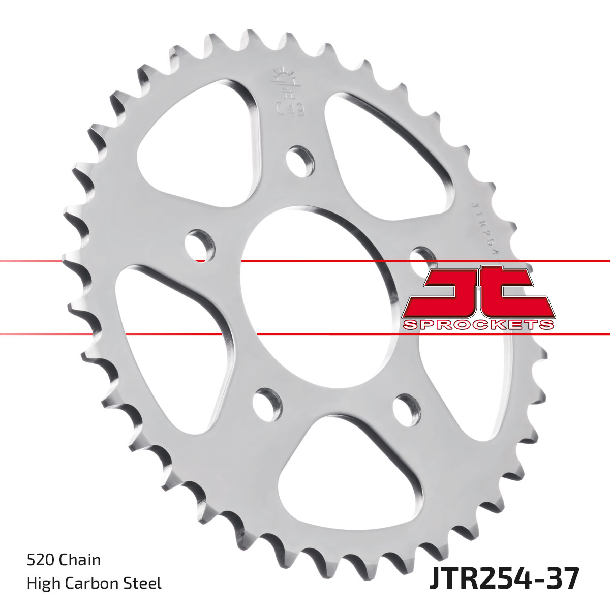 REAR SPROCKET JTR254.37 STEEL image 1